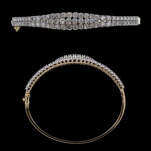 Natural Diamond bangle / bracelet